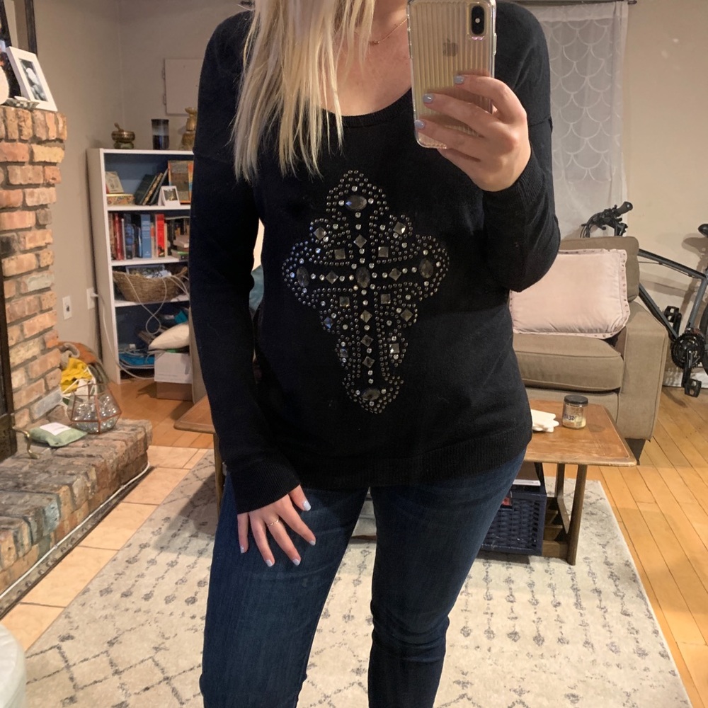 ⭐️3 for $12 Jeweled Rock and Republic sweater